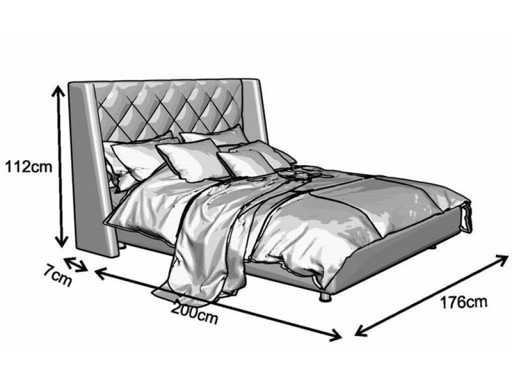 Upholstered Bed Casablanca
