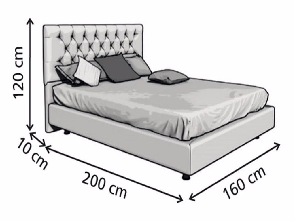Upholstered Bed Monaco